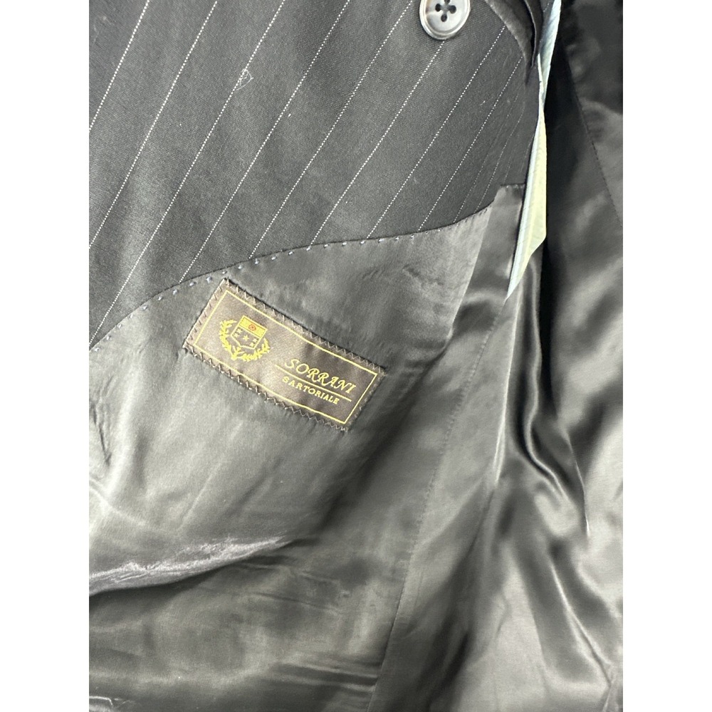 Sorrani Sartoriale x Loro Piana Zelander Merino Wool Pinstripe Blazer 58 L US 48 - Picture 8 of 16